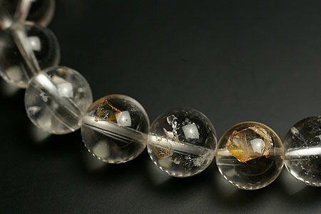 11mm貫入水晶ブレスレット高級品5Aグレード（クォーツインクォーツ）ブラジル産