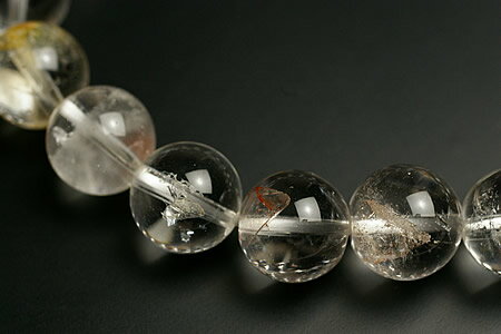 11mm貫入水晶ブレスレット高級品5Aグレード（クォーツインクォーツ）ブラジル産