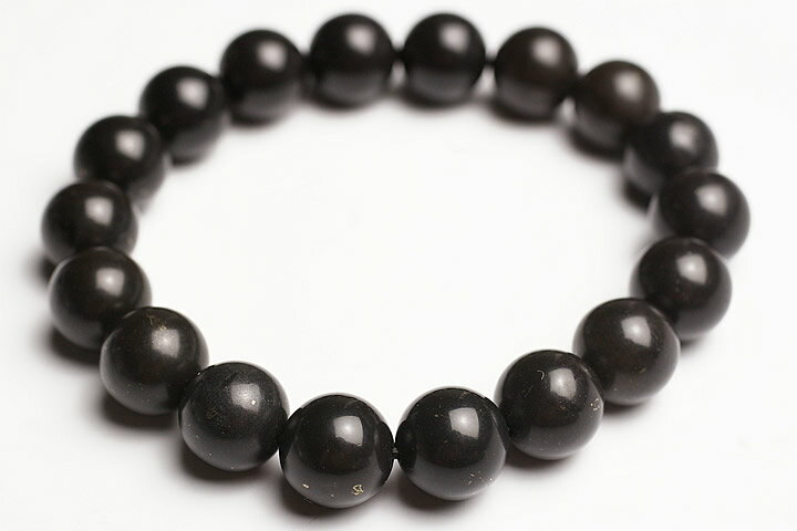 10mmヒマラヤ聖蛇石ブレスレット ネパール・カリガンダキ河産（ヒマラヤアンモナイトブレスレット）