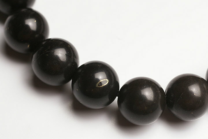 10mmヒマラヤ聖蛇石ブレスレット ネパール・カリガンダキ河産（ヒマラヤアンモナイトブレスレット）