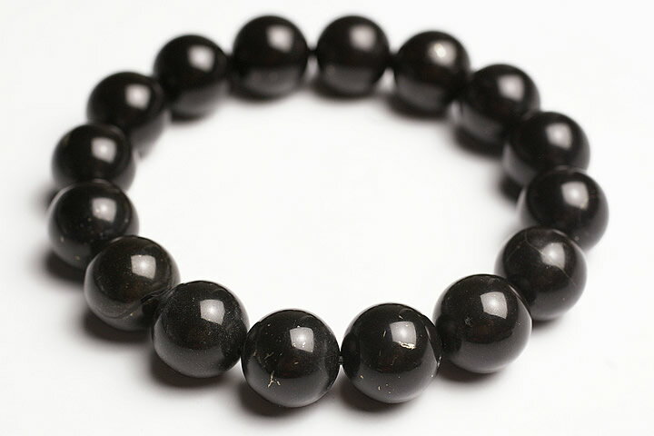 12mmヒマラヤ聖蛇石ブレスレット ネパール・カリガンダキ河産（ヒマラヤアンモナイトブレスレット）