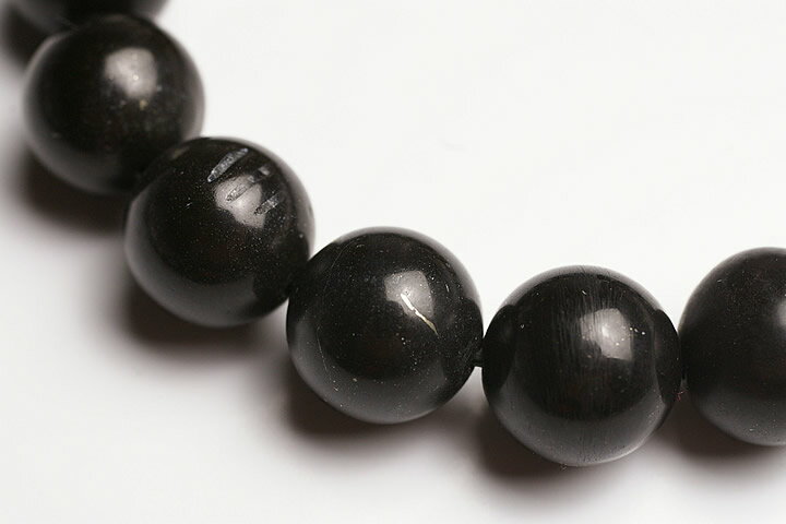 12mmヒマラヤ聖蛇石ブレスレット ネパール・カリガンダキ河産（ヒマラヤアンモナイトブレスレット）