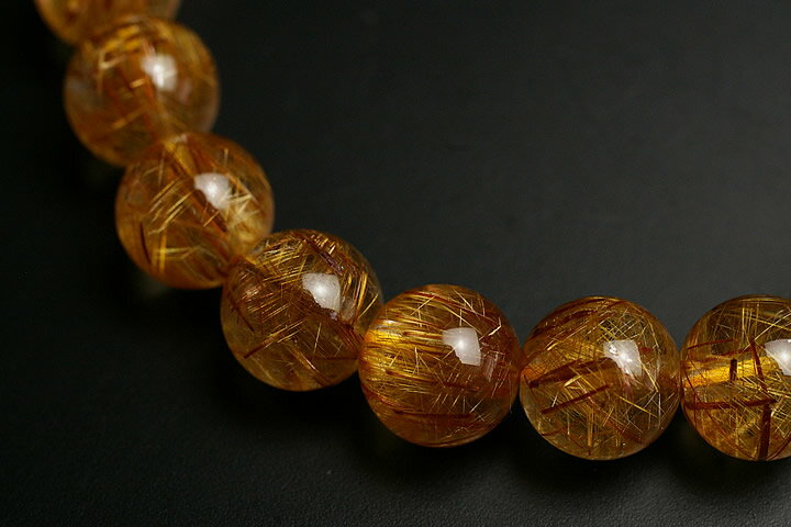 9mmトップグレードオレンジルチルブレスレット