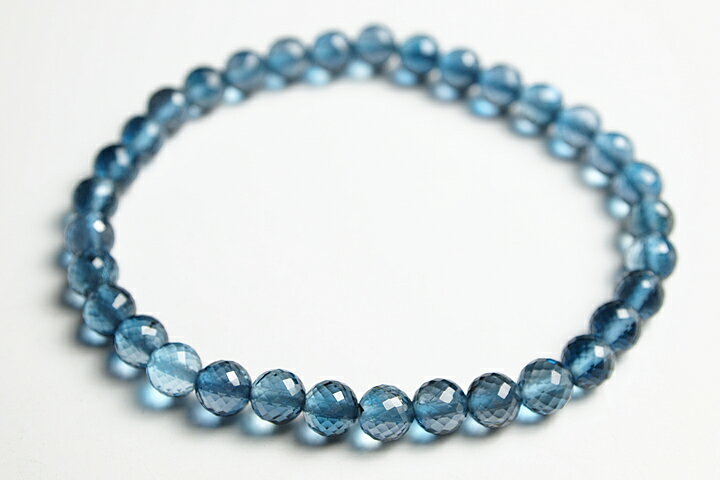 5.5mmロンドンブルートパーズカットブレス　宝石品質