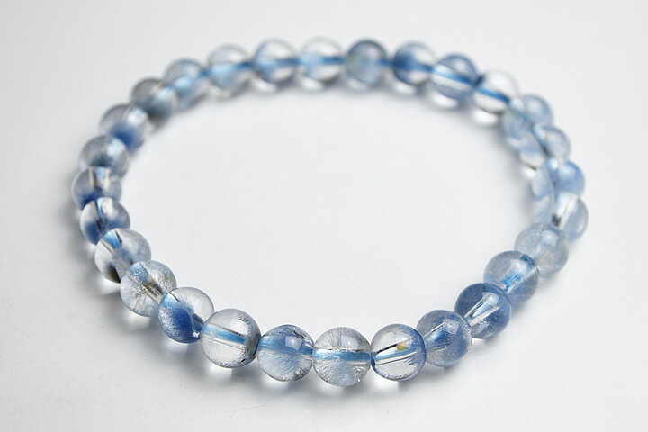 7mmブルーガーデンクォーツ(デュモルチェライトインクォーツ)ブレスレット　プレミアム