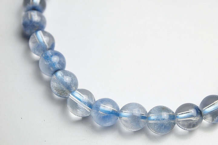 7mmブルーガーデンクォーツ(デュモルチェライトインクォーツ)ブレスレット　プレミアム