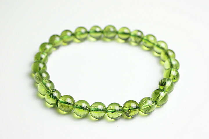 7mm高級品3Aペリドットブレスレット