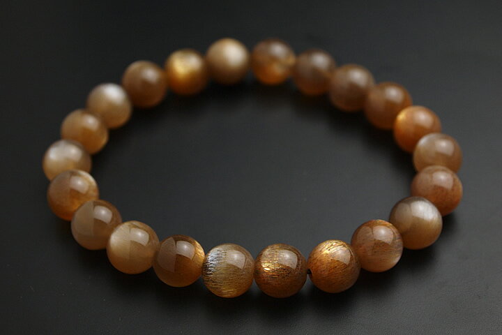 8.5mmサンストーン極上ブレス　ラメ入り