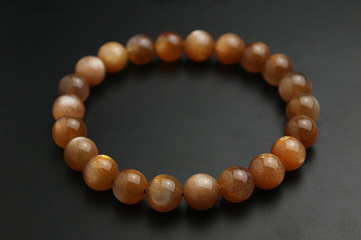 8mmサンストーン極上ブレス　ラメ入り