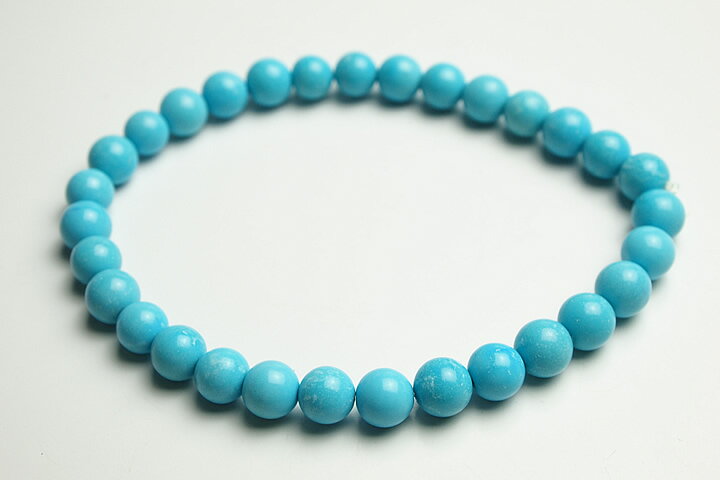 6.5mmアリゾナターコイスブレスレット　ファイナルグレード スリーピングビューティー鉱山産