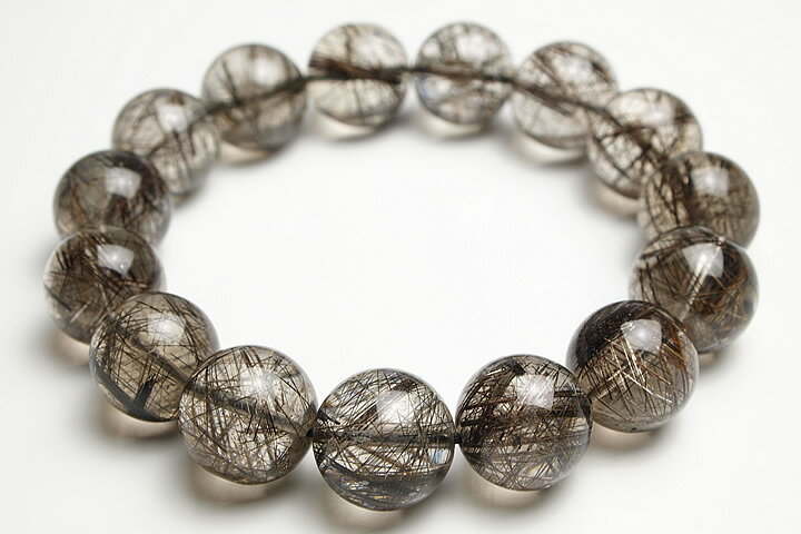 16mmリアルブラックルチルブレスレット　ファイナルグレード