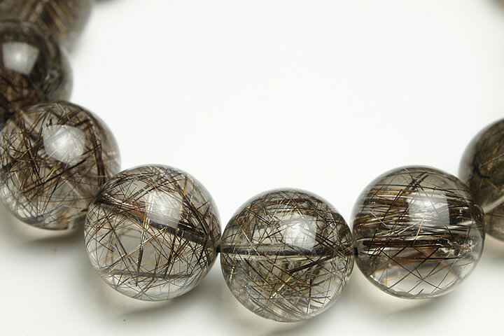 16mmリアルブラックルチルブレスレット　ファイナルグレード