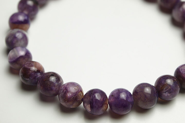 8mmチャロアイトシリカブレスレット プレミアムグレード