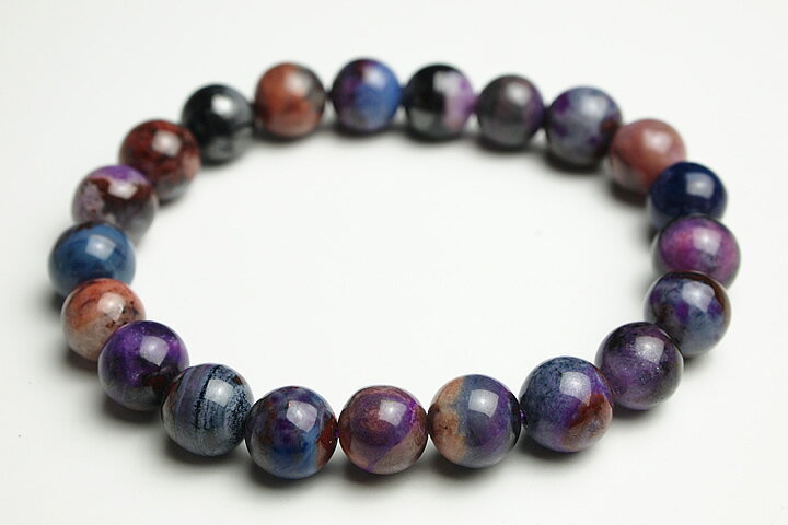 9mmブルースギライトシリカブレスレット　ファイナルグレード
