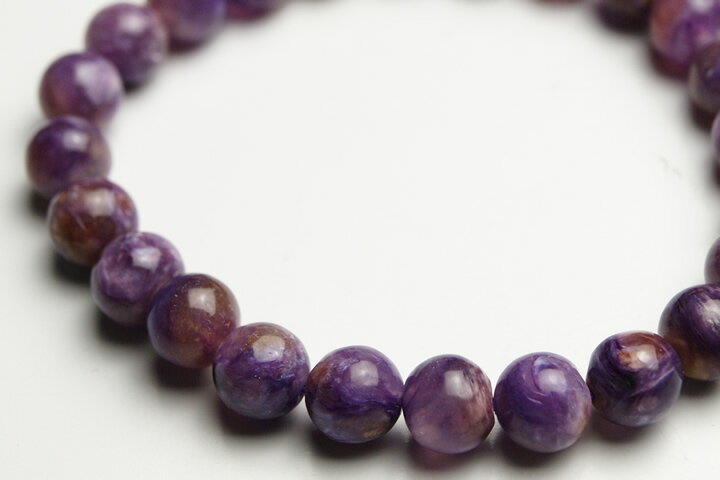 8mmチャロアイトシリカブレスレット プレミアムグレード