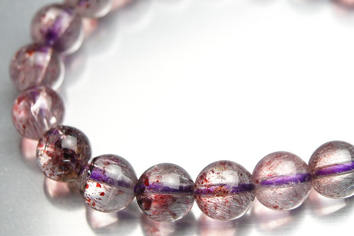 9mm25Aグレードエスピリット・サント産エレスチャルスーパーセブンブレスレット