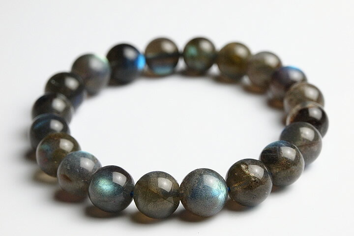 9.5mmラブラドライトブレスレット3Aグレード