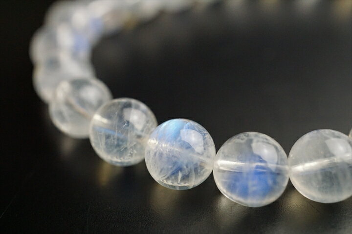 7.5mmロイヤルブルームーンストーンブレスレット ファイナルグレード++++ アフリカ産