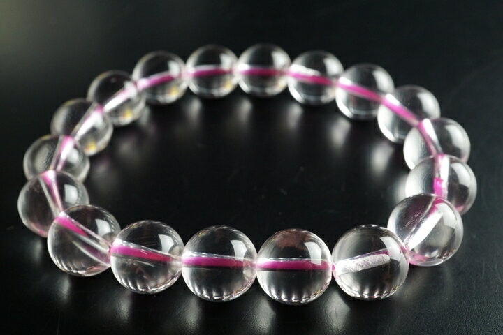 10.5mmピンクエンジェルラダークォーツブレスレット ファイナルグレード++