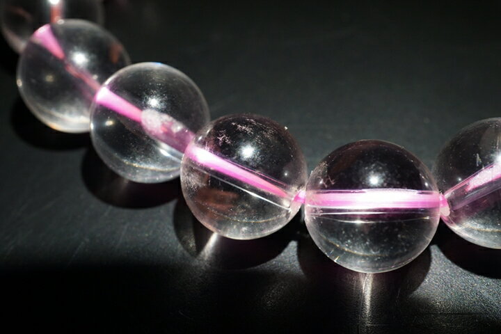 10.5mmピンクエンジェルラダークォーツブレスレット ファイナルグレード++