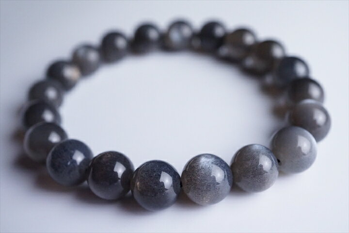 9.5mmブラックスターサンストーンブレスレット