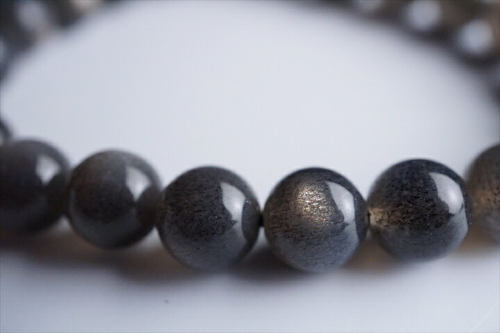 8mmブラックスターサンストーンブレスレット