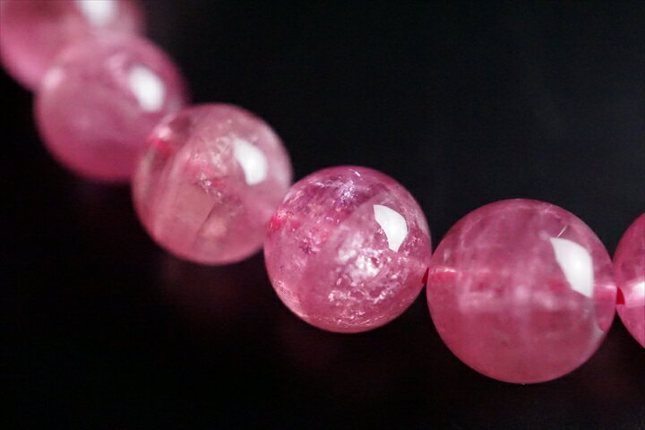 8mmキャンディカラーピンクトルマリンブレスレット ファイナルグレード++++ アフガニスタン産