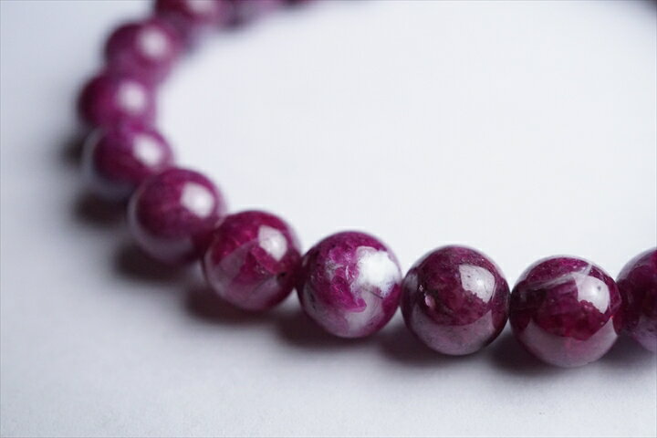7mmルビーインクォーツ(ルビーシリカ)ブレスレット