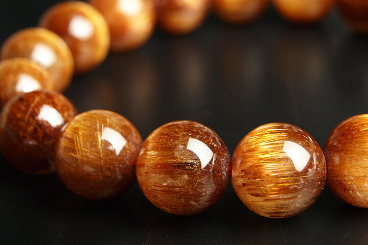 11mmオレンジキャッツアイルチルブレスレット ファイナルグレード