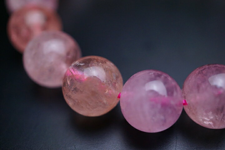 12mmモルガナイトブレスレットファイナルグレード