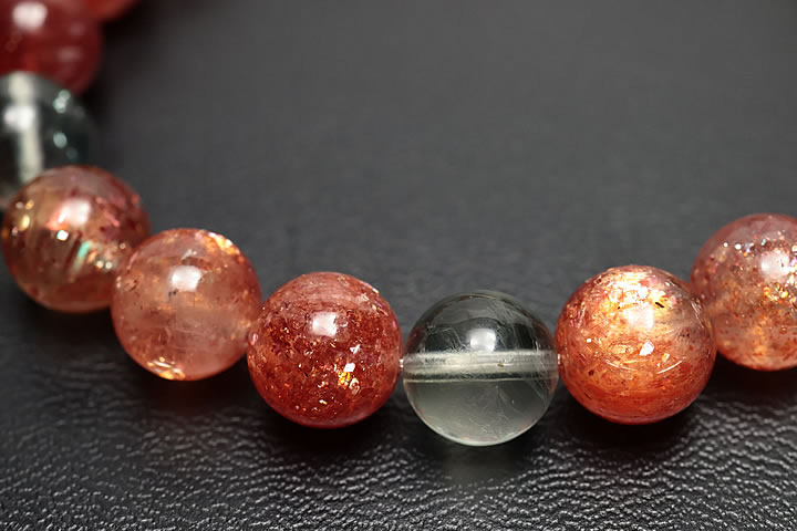 9mmアルーシャサンストーンブレスレット ファイナルグレード++++