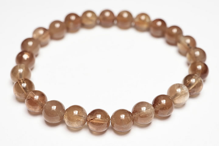 7.5mm5A天然シャンパントパーズブレスレット