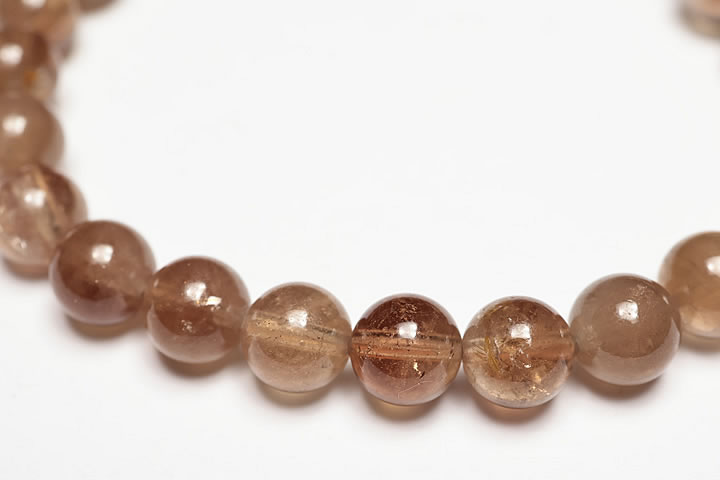 7.5mm5A天然シャンパントパーズブレスレット
