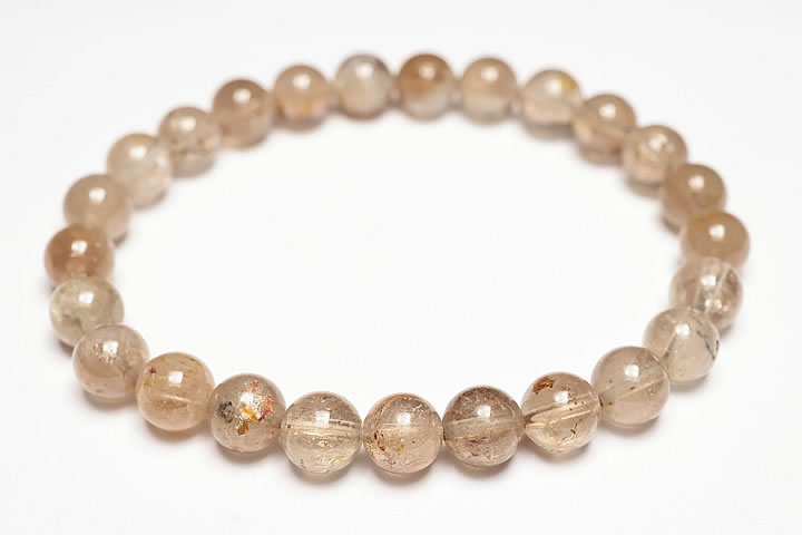 7.5mm5A天然シャンパントパーズブレスレット