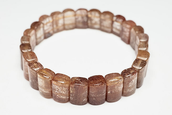 レッドルチルバングルブレスレット プレミアムグレード