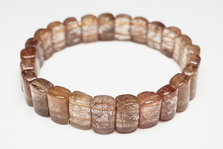 レッドルチルバングルブレスレット プレミアムグレード