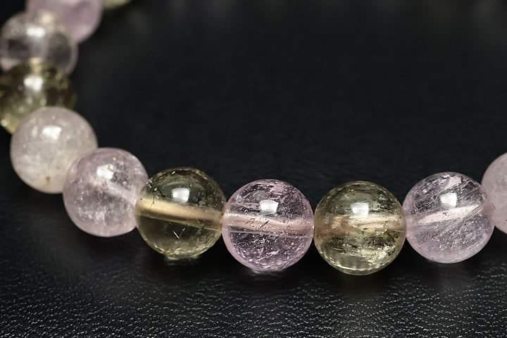 8mmマルチカラークンツァイトブレスレットファイナルグレード アフガニスタン産