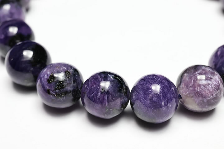 10.5mmピンクチャロアイトブレスレットファイナルグレード