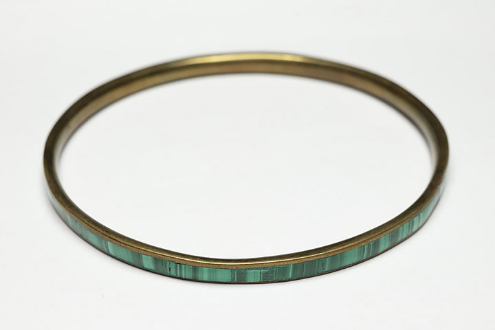 マラカイト バングルブレスレット