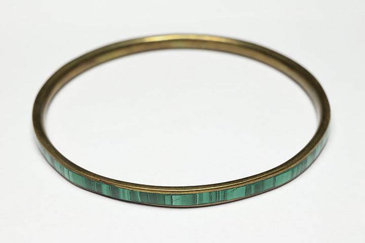 マラカイト バングルブレスレット