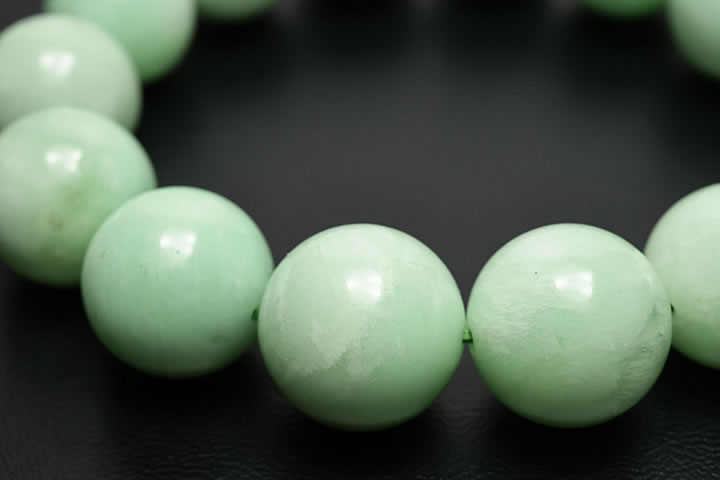 14.5mmグリーンムーンストーンブレスレット
