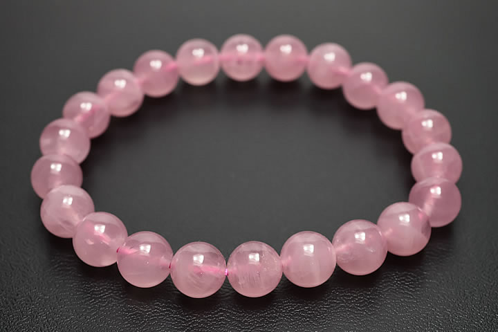 8mmディープカラーマダガスカルローズブレスレット トップグレード