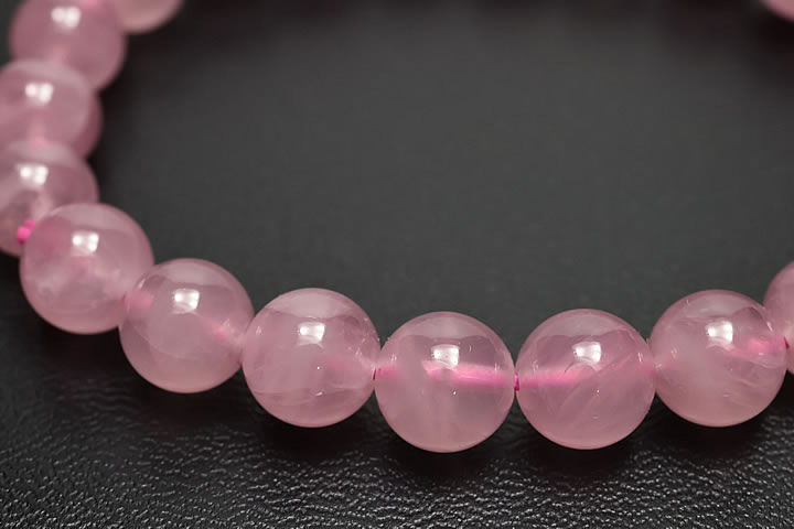 8mmディープカラーマダガスカルローズブレスレット トップグレード