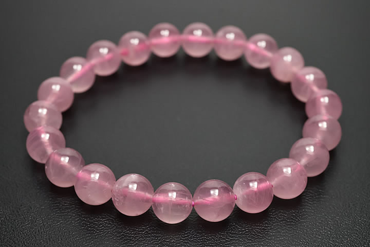 8mmディープカラーマダガスカルローズブレスレット トップグレード