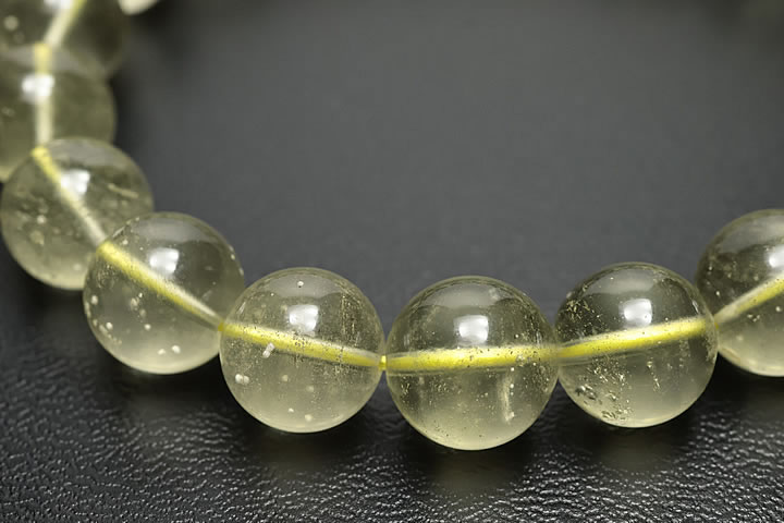 10.5mmリビアグラス(リビアングラス)ブレスレット　ファイナルグレード++　エジプト産 鑑別書付