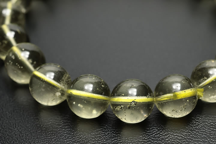 10mmリビアグラス(リビアングラス)ブレスレット　ファイナルグレード++　エジプト産 鑑別書付