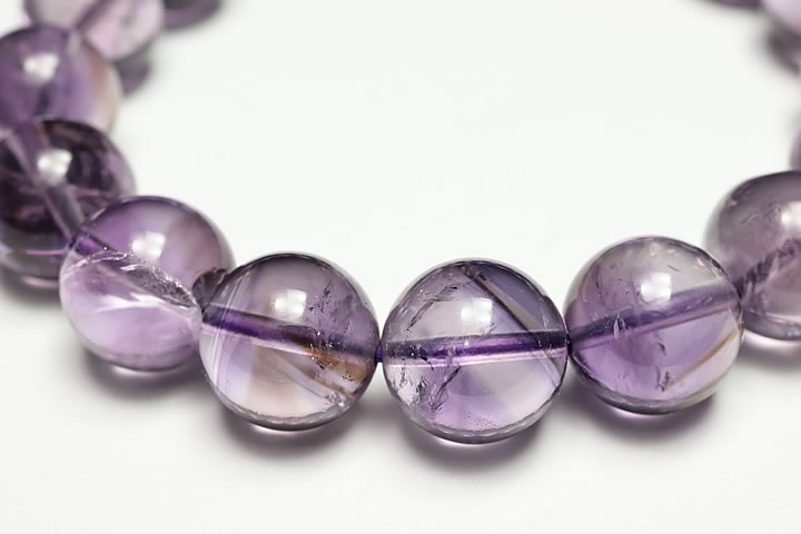 12mm3Aバイカラーファントムアメジストブレス(アフリカ産)
