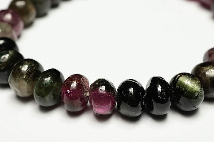 8.5mmマルチトルマリンボタンブレスレット