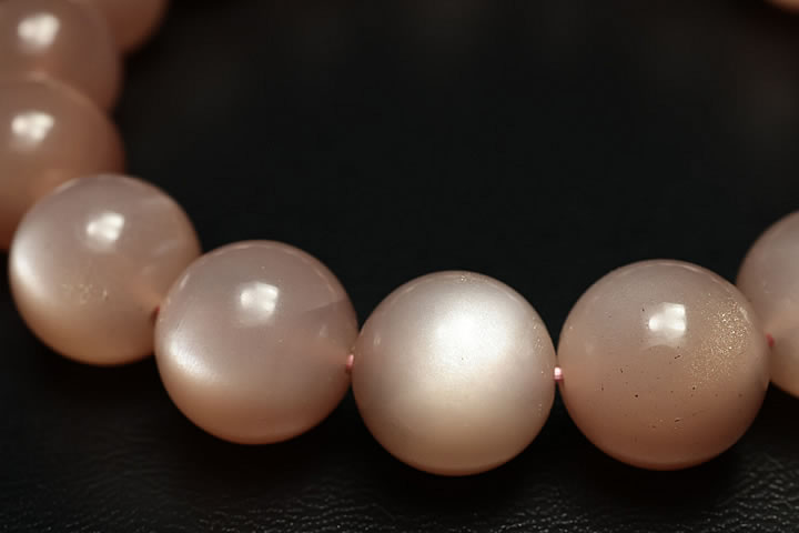 12mmオレンジムーンストーン3Aブレス