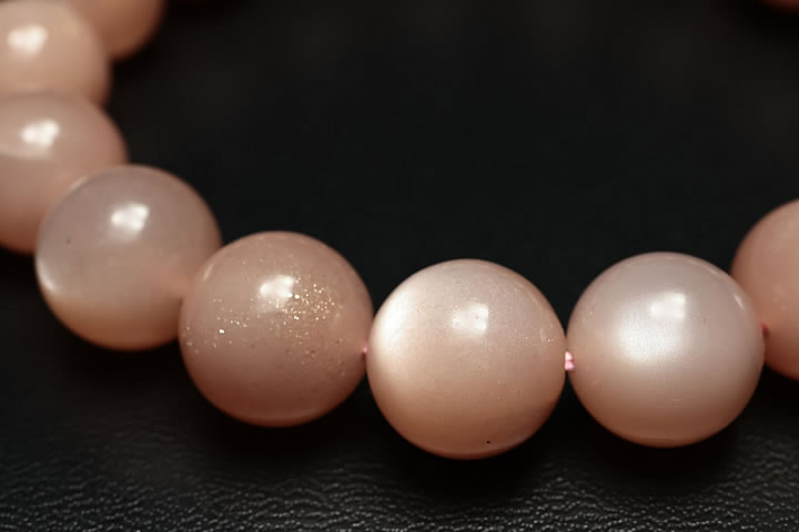 12mmオレンジムーンストーン3Aブレス